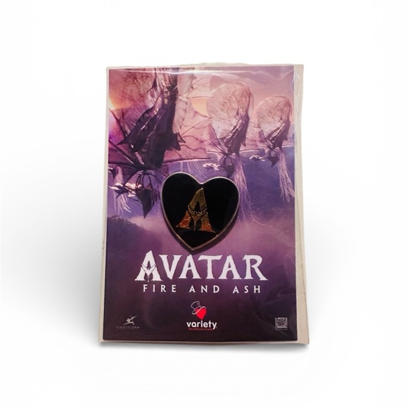 Disney Accessories - Disney Avatar: Fire and Ash Variety Gold Heart Pin - Limited Edition Collectible